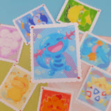 Lil Pokemon Matte Stamp Stickers